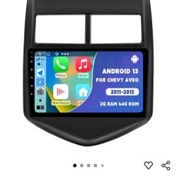 For Chevy Aveo 2011 2012 2013 /C7305, Android 13 Car Stereo Radio with Wireless CarPlay Android Auto, 9 Inch Touchscreen Head Unit Support SWC GPS Nav