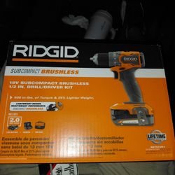 Ridgid Brushless Subcompact Drill