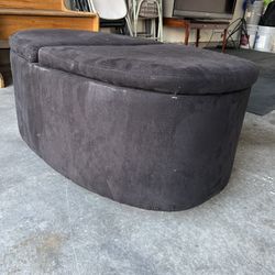 Black Ottoman With Storage