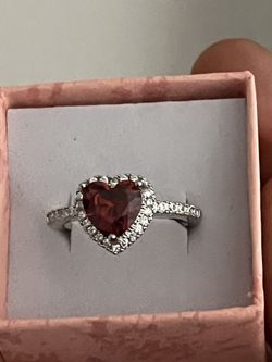 heart ring  gold plated sz 7-8