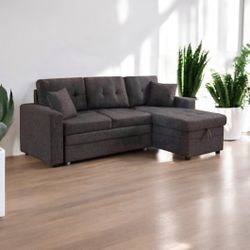 New! Comfy “reversible “ Sofa Bed Sleeper !! Plus Storage! REG$899!