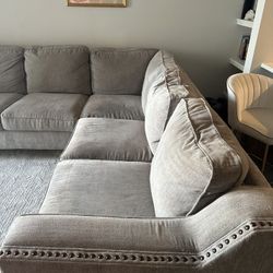 Grey sectional 