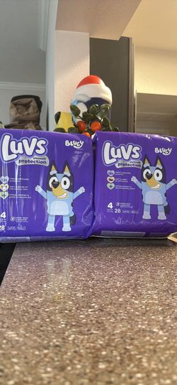 Luvs diapers size 4 - $6 each