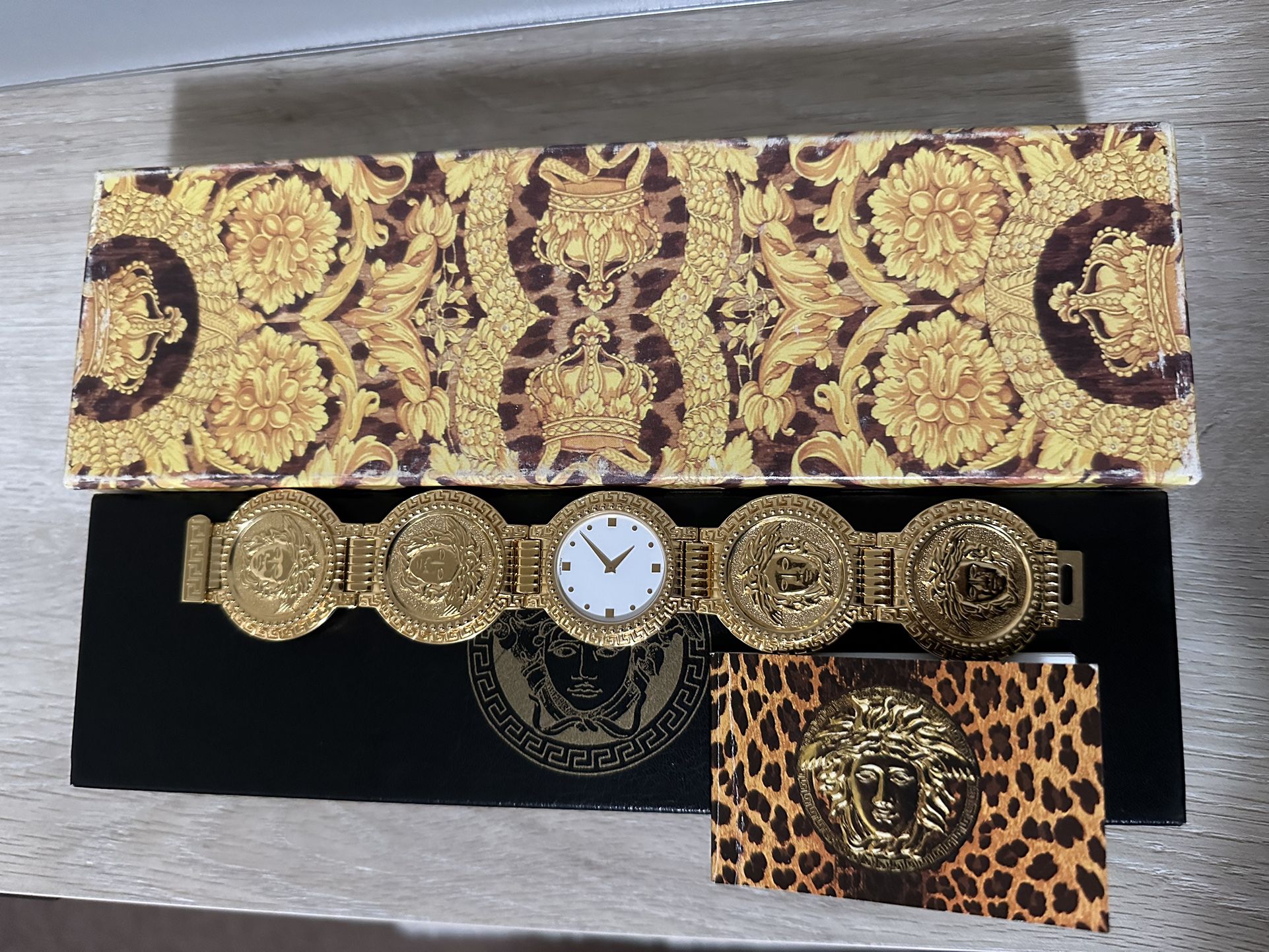 GIANNI VERSACE Signature G10 Gold-Plated Watch 