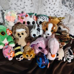 Various Ty Stuffed Animal Toys W/ Tags