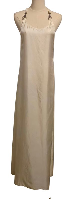 NWT Rudi Gernreich Ivory Silk Buckle Dress