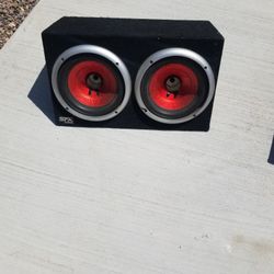 10" SPX Speakers in Carpeted Box w/ Terminals 