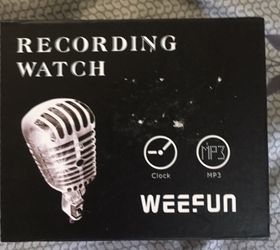 Recording watch with headphones (watch +MP3 )