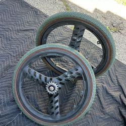 GT Performer Dyno Freestyle Bmx 20” Rims & Tires  ACE