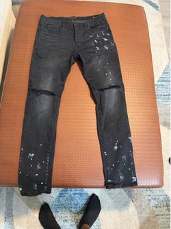 purple jeans