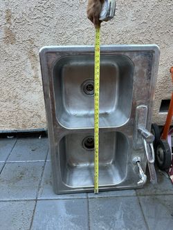 Double Stainless Steel Kitchen Sink With Faucet 