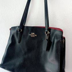COACH Tatum Carryall, Black True Red