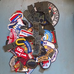 Various Patches-Mulitary, Army, Boy Scouts, Etc.