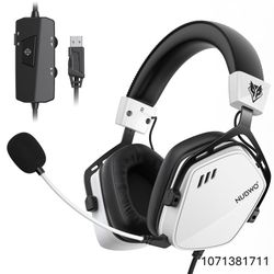 NUBWO HG03 Wired USB-A Gaming Headset for PC, Computer Headset with 7.1 Surround $25