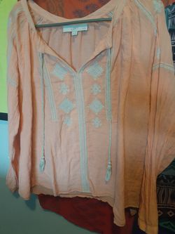 Loft large peach top