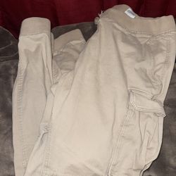 Jogger Pants For Men, Color, Beige, 2Xl