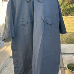 Dickies Grey Button Up
