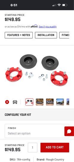 Leveling kit Rough country