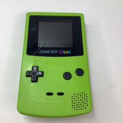 Gameboy Color Kiwi Green Handheld Video Game Console 