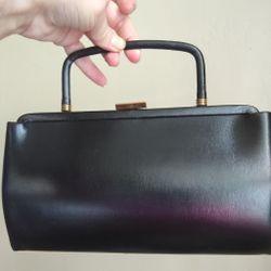 Adorable Vintage Soft Black Clutch/Purse