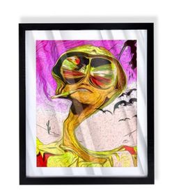 custom art of Fear and Loathing in Las Vegas with frame