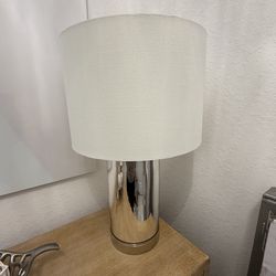 Silver lamp for sale $60