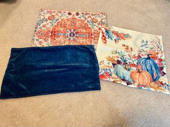 Set of 6 designer selected fall pillow covers