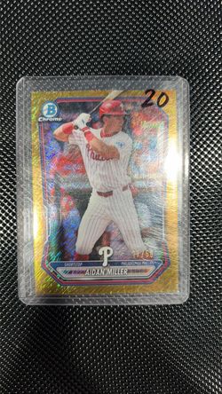 Aidan Miller Bowman Chrome Gold Refractor /50