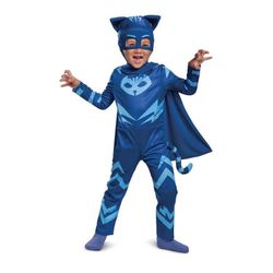 Toddler Boys’ Catboy Halloween Costume with Cape, Size (3T-4T)