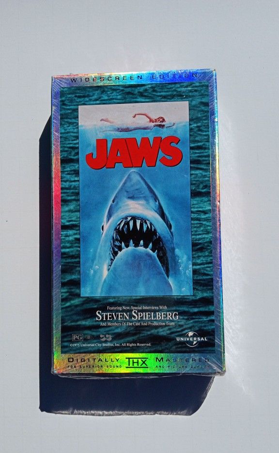 JAWS New Old Stock VHS Tape Widescreen Edition