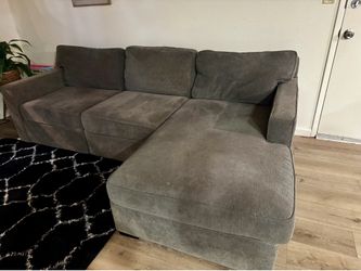 Gray sectional couch