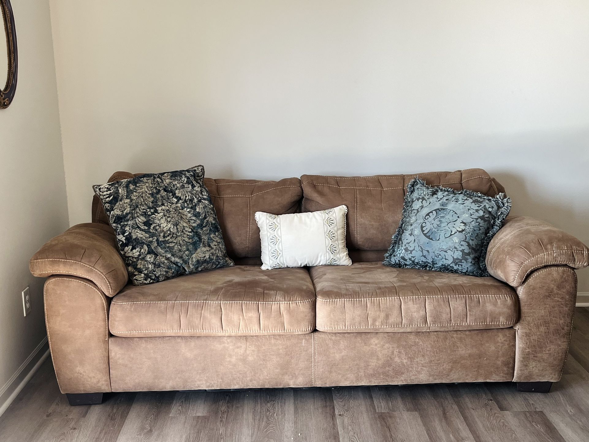 3 Piece Matching Brown Couches 