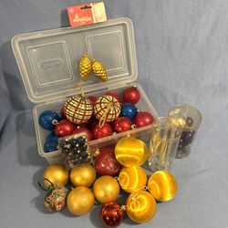 Assortment of Vintage Christmas Ornaments