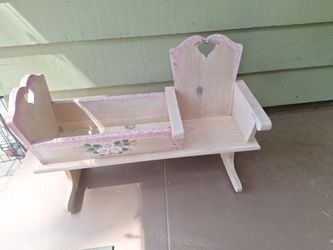 Accent Nursery Rocking chair and doll cradle  combo