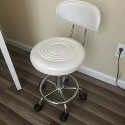 White Vanity Chair