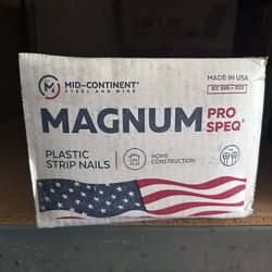 MAGNUM PRO SPEQ® 21° Round Head Plastic Strip Nails 31/4" X. 131 BRIGHT SMOOTH TEM: 6547SPEQ Nails/Box: Approx. 4,000