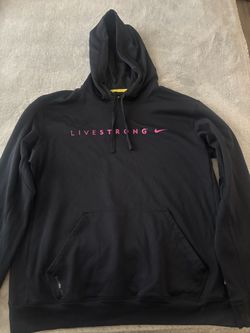 Nike Livestrong Pullover Hoodie Black Pink