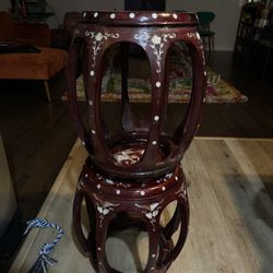 Two Chinese Style Stools