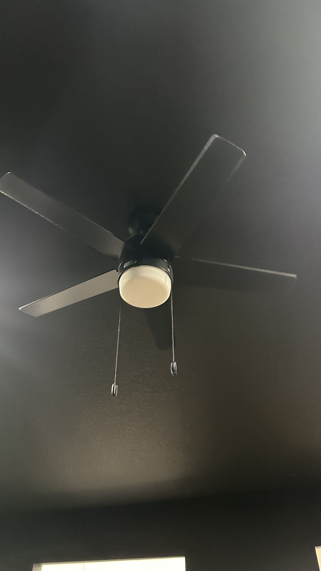 Black Ceiling fan With Light
