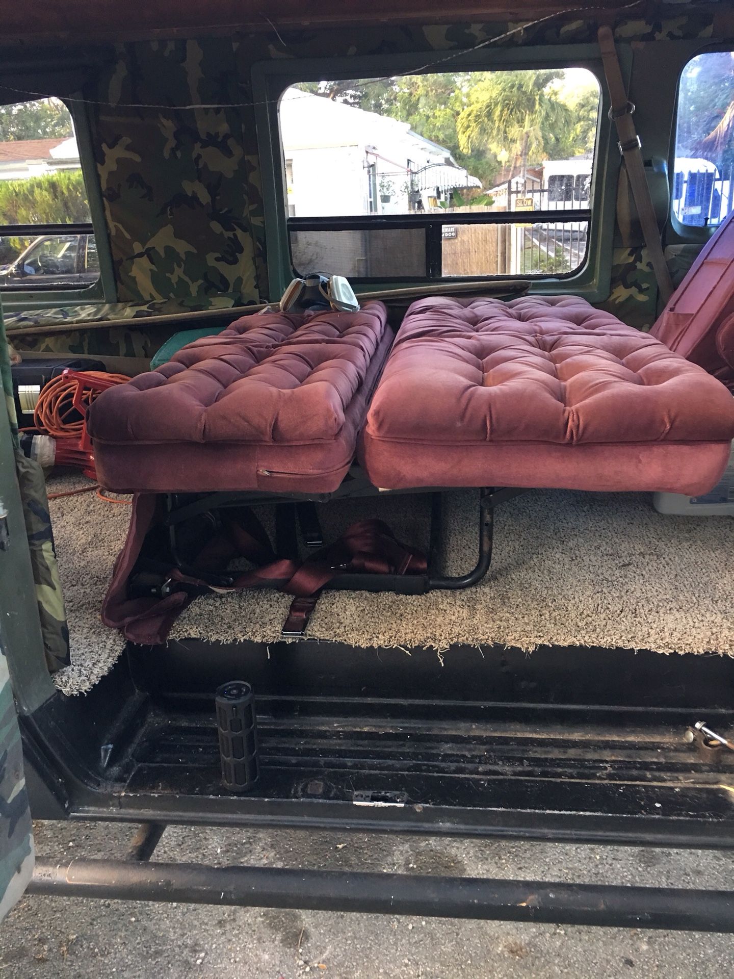 80’s Camper van bed seat