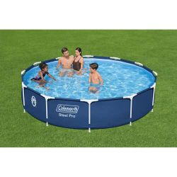 NEW Coleman 12ft x 33in Steel Pro Frame Pool Set, Sealed Box