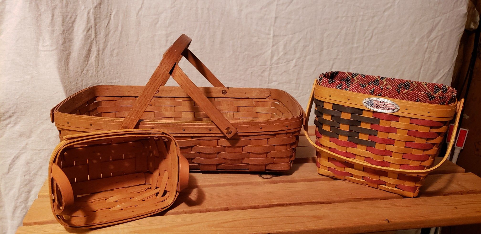 "Longaberger" collector Handwoven Baskets