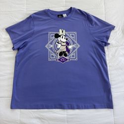 Disney 100th Anniversary Minnie Mouse Purple Shirt