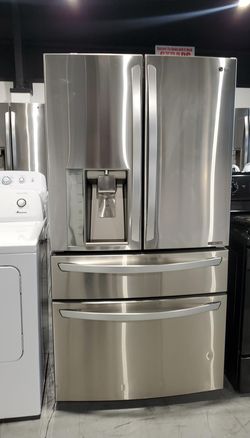 LG 4 Door Stainless Steel Fridge
