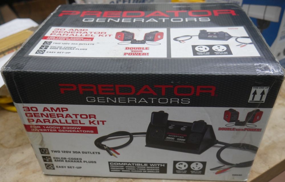 PREDATOR RV Ready 30 Amp Inverter Generator Parallel Kit new