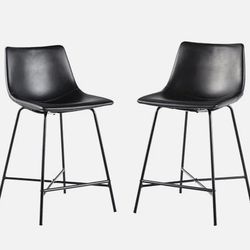 Set Of Two Counter Height Bar Stools - Brand New 