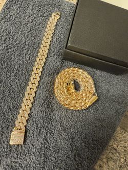 Cuban Link Chain And Bracelet