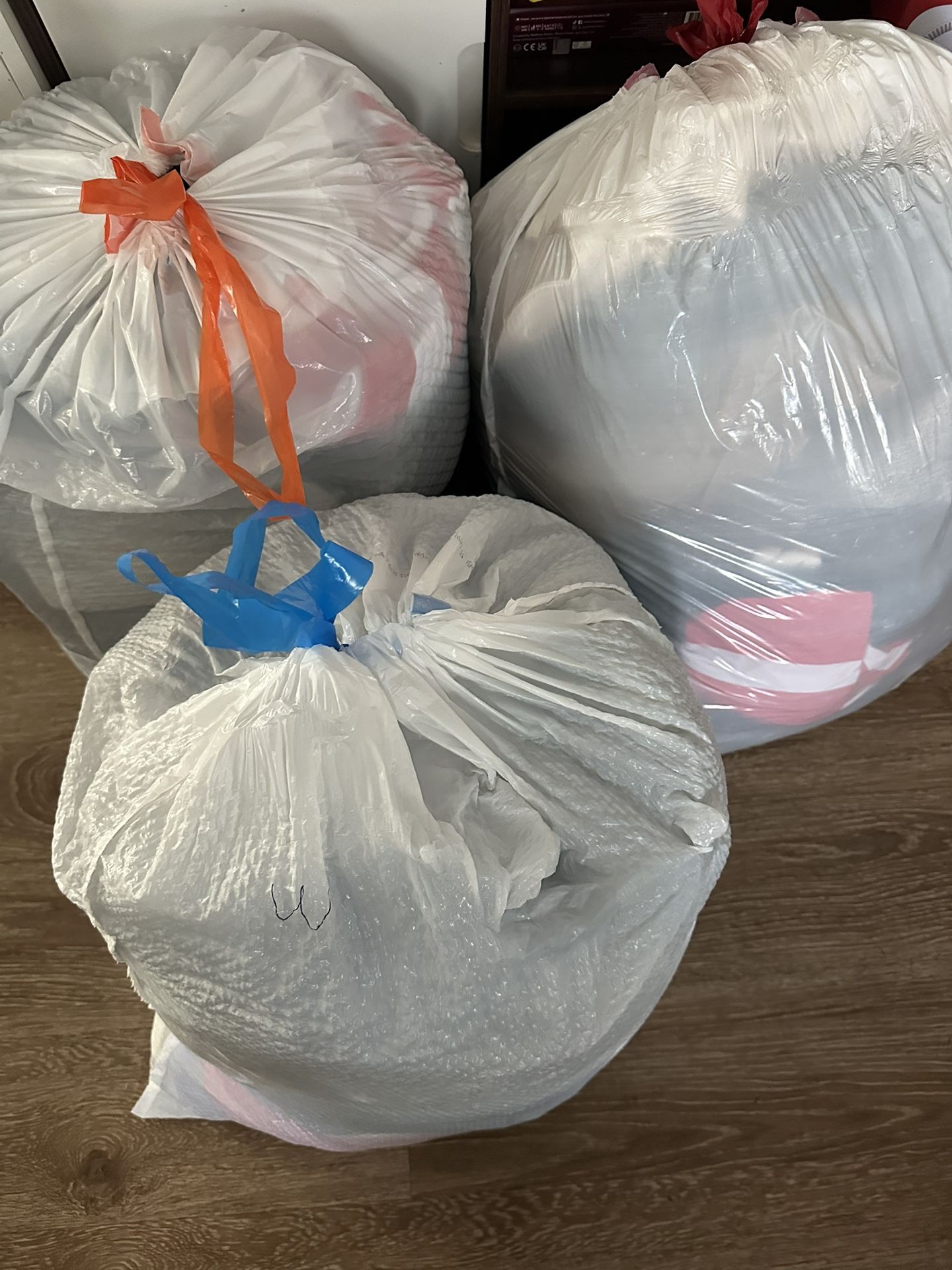 Bags of clothes