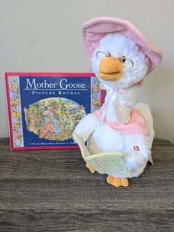 Mother goose interactive plush toy + free book