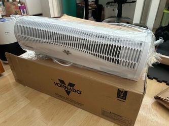 NEW Vornado TRANSOM Window Fan with 4 Speeds, Remote Control, Reversible Exhaust Mode, Weather Resistant Case, Whole Room, Ice White